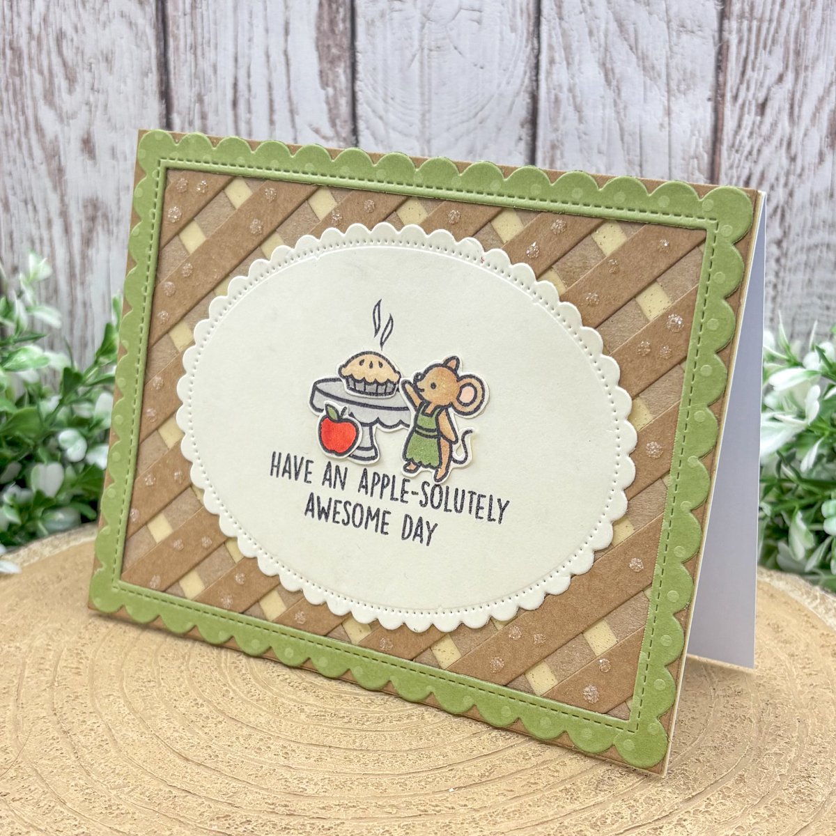 Apple-solutely Awesome Day Handmade Birthday Card-1