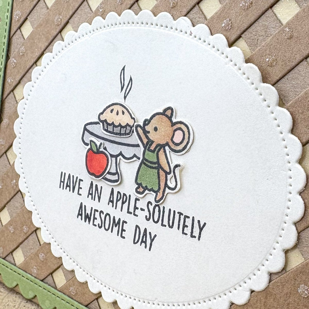 Apple-solutely Awesome Day Handmade Birthday Card-2