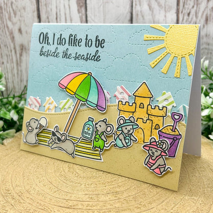 By The Seaside Handmade Card-1