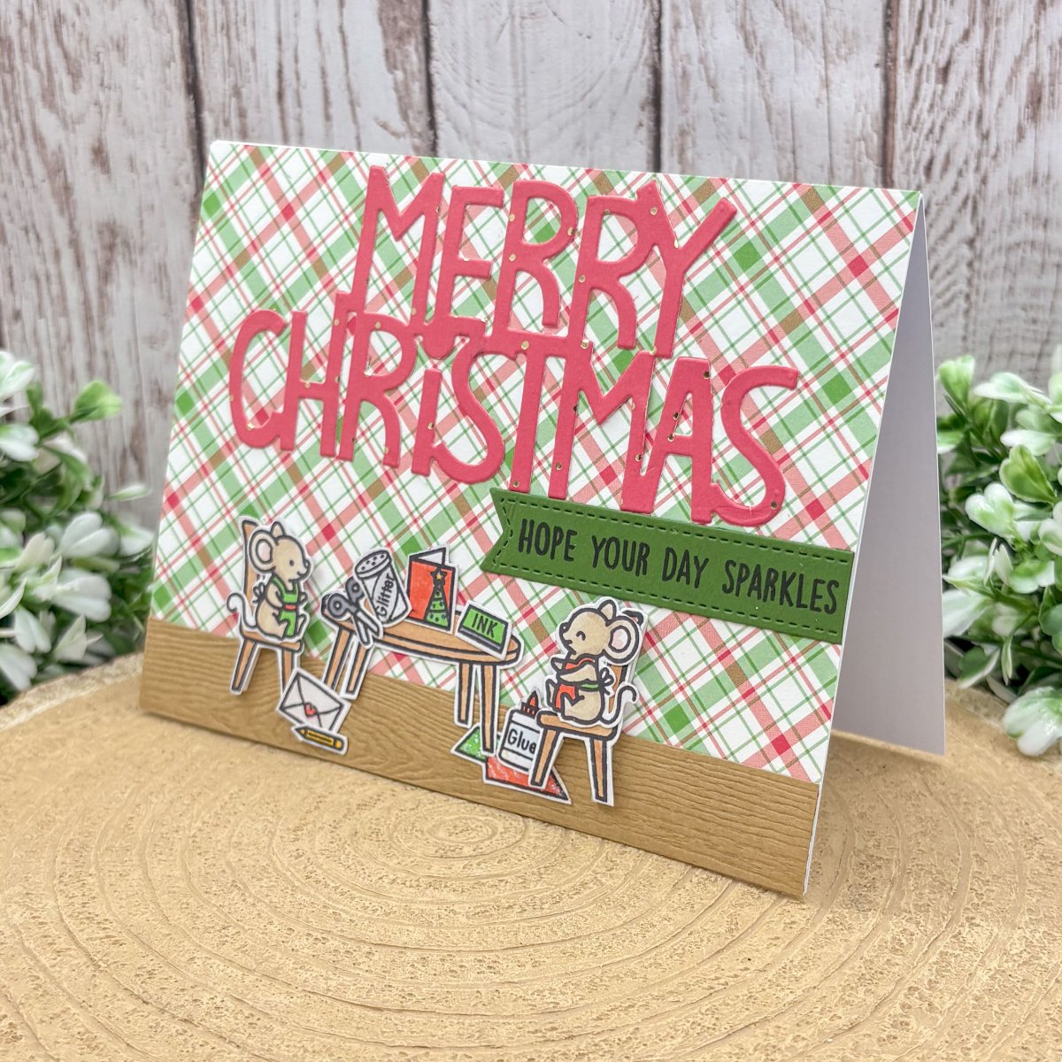 Crafting Mice Handmade Christmas Card-1