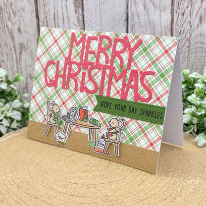 Crafting Mice Handmade Christmas Card-1