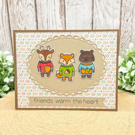 Friends Warm The Heart Handmade Card