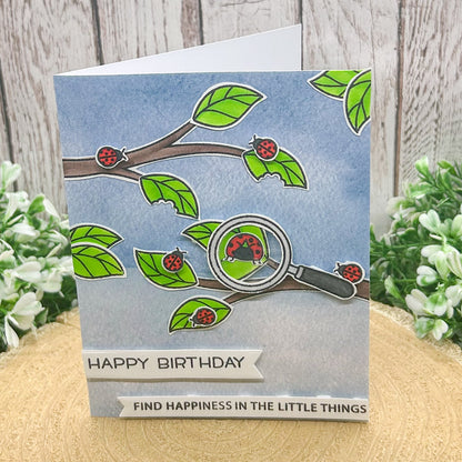 Happiness In The Little Things Handmade Birthday Card-1