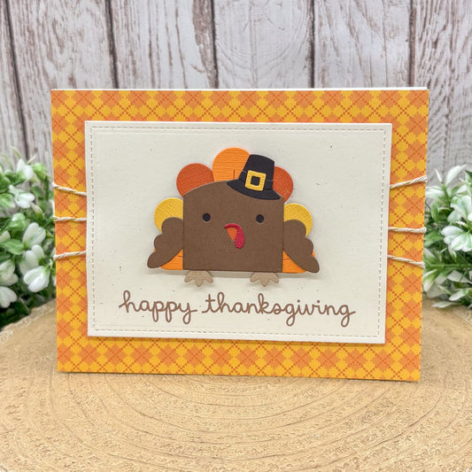 Happy Thanksgiving Turkey Handmade Card