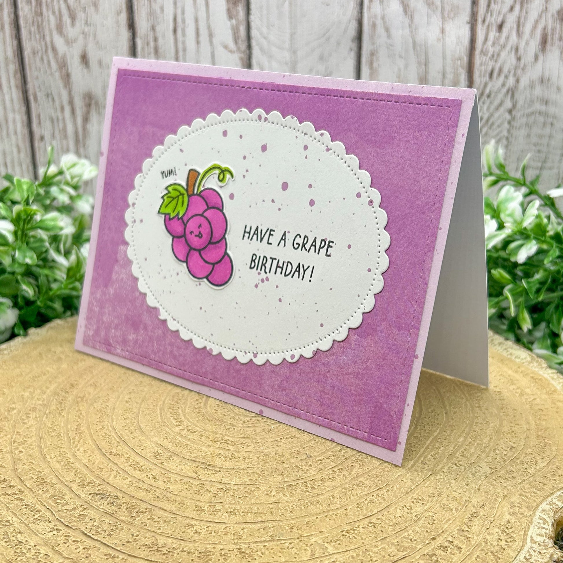Have A Grape Birthday! Handmade Birthday Card-1