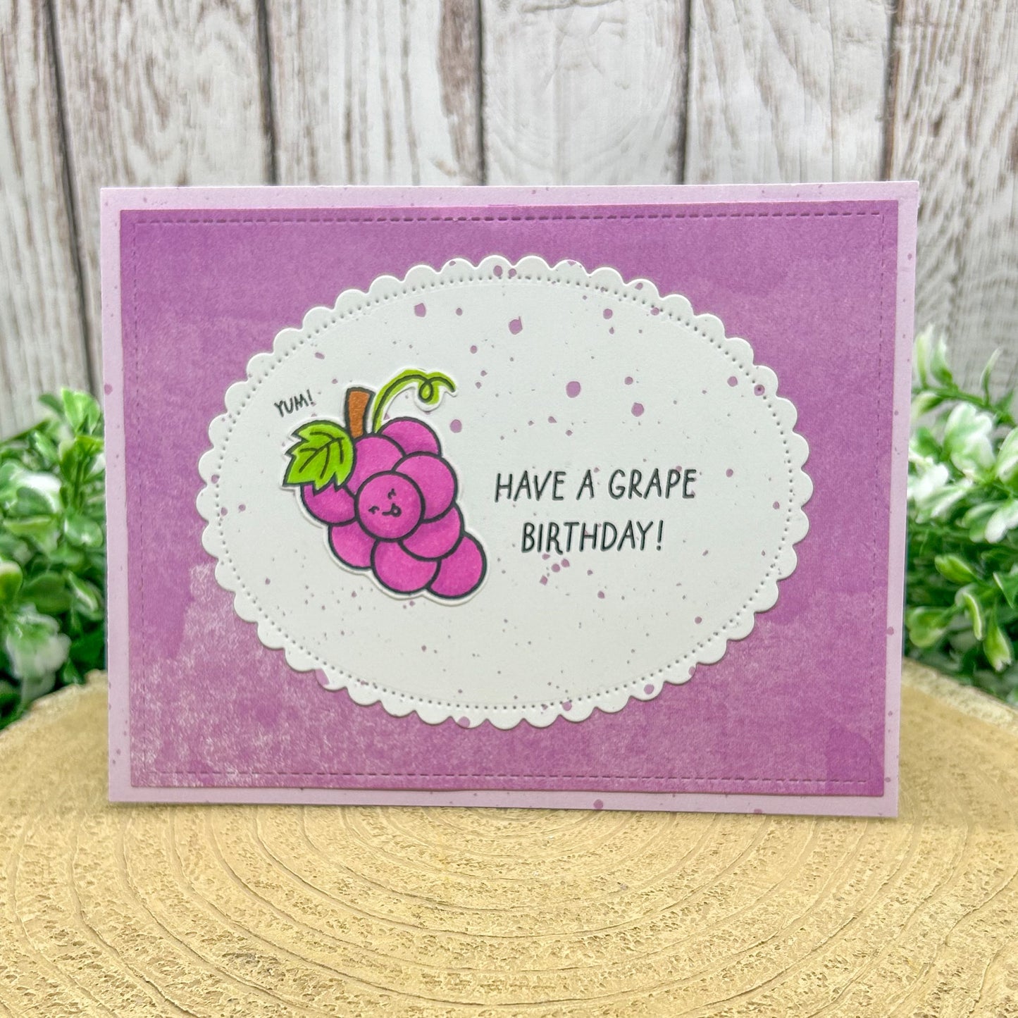 Have A Grape Birthday! Handmade Birthday Card