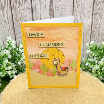Have A Llamazing Birthday! Handmade Birthday Card-1