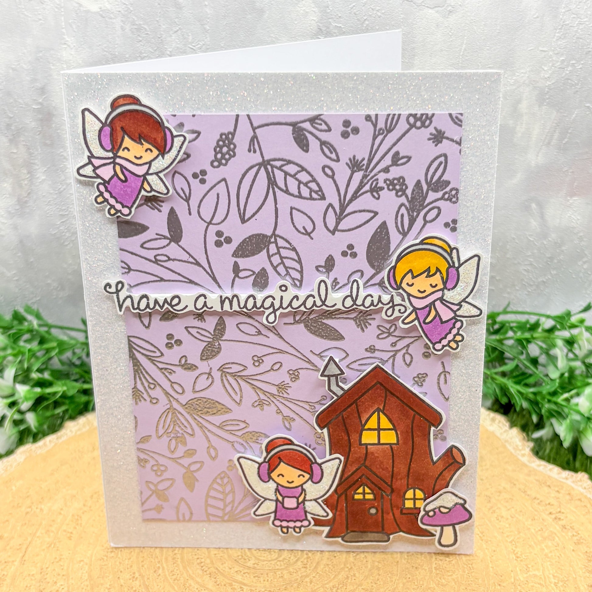 Have A Magical Day Fairies Handmade Birthday Card-1