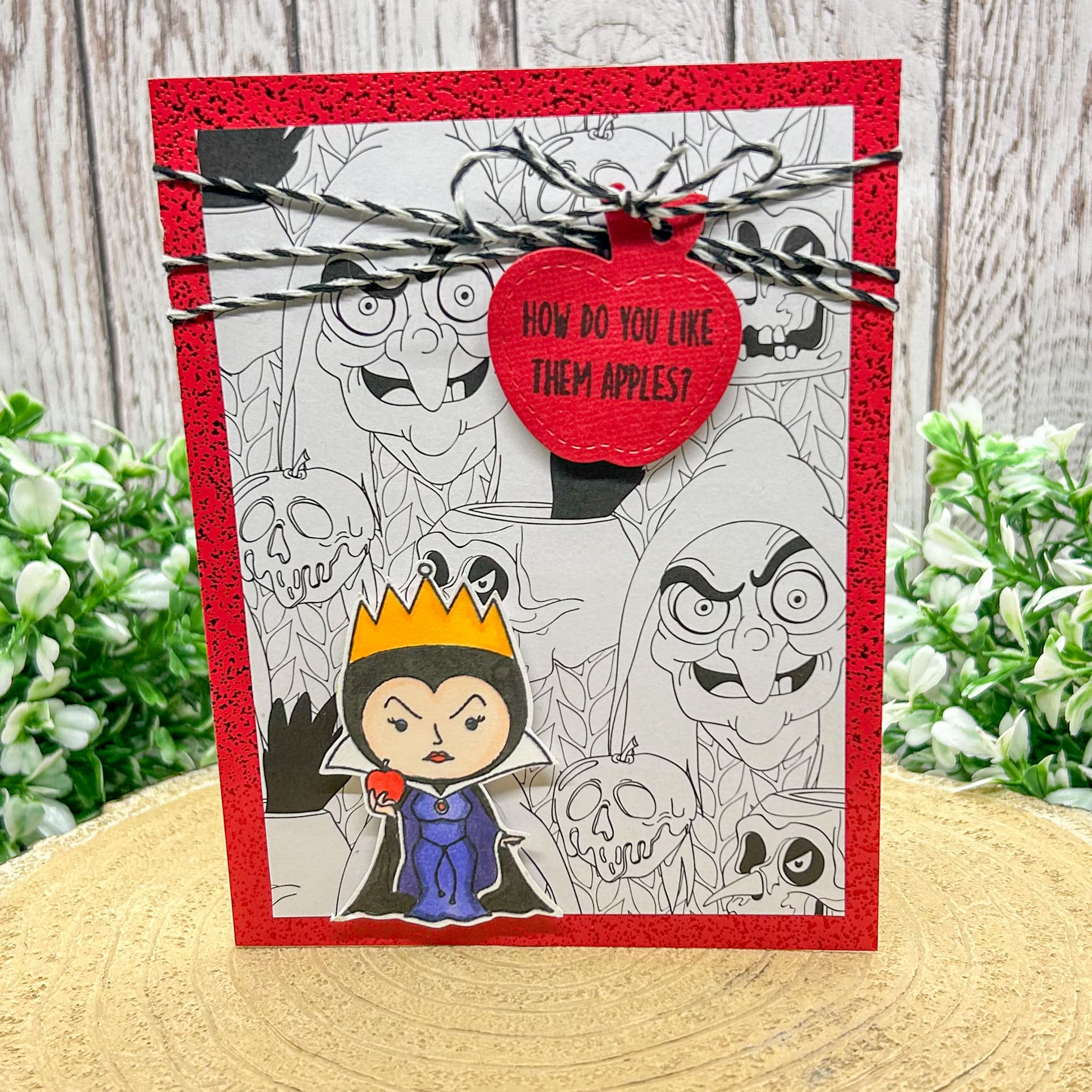 How Do You Like Them Apples Handmade Character Themed Card