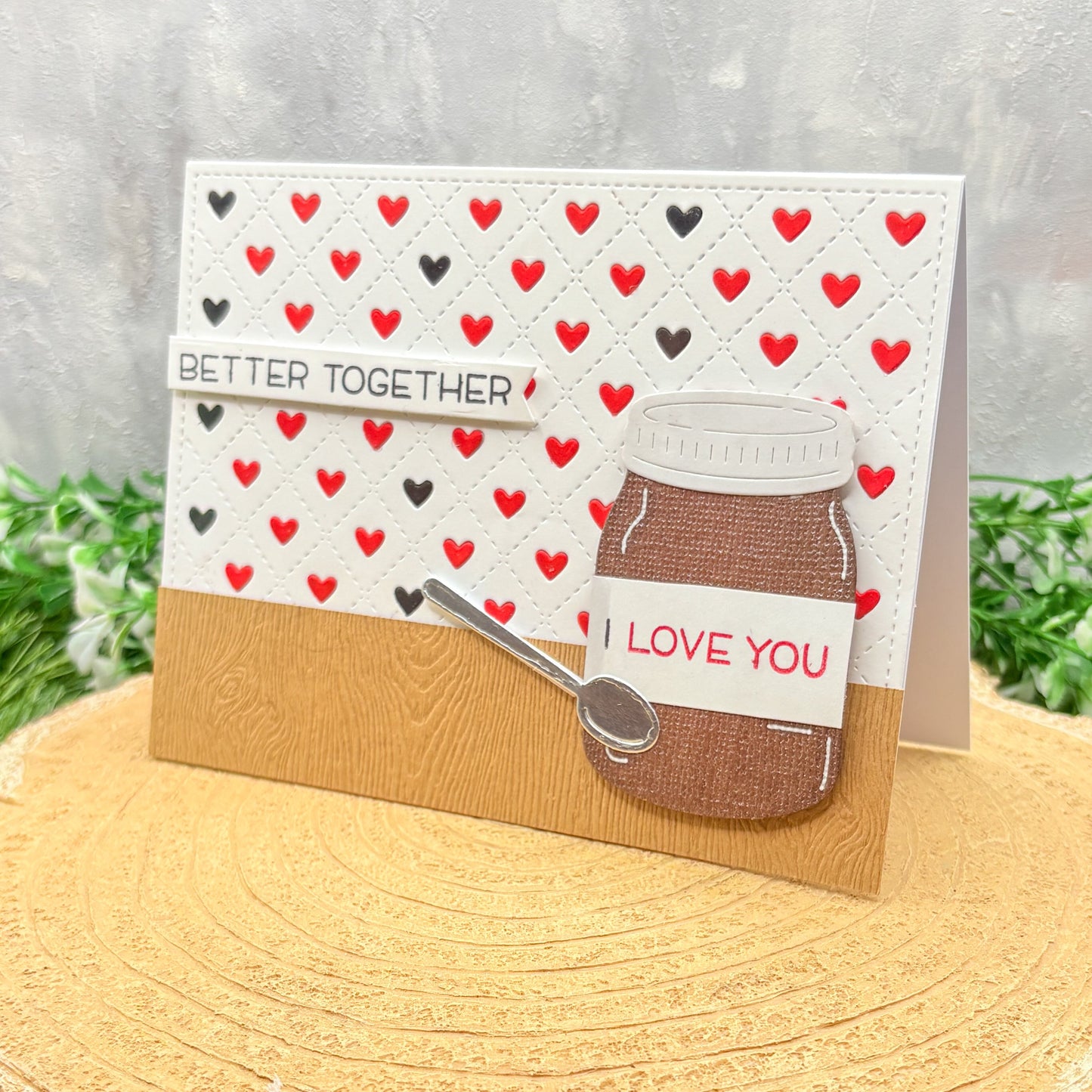 I love You Hazelnut Spread Handmade Valentine's Card-1