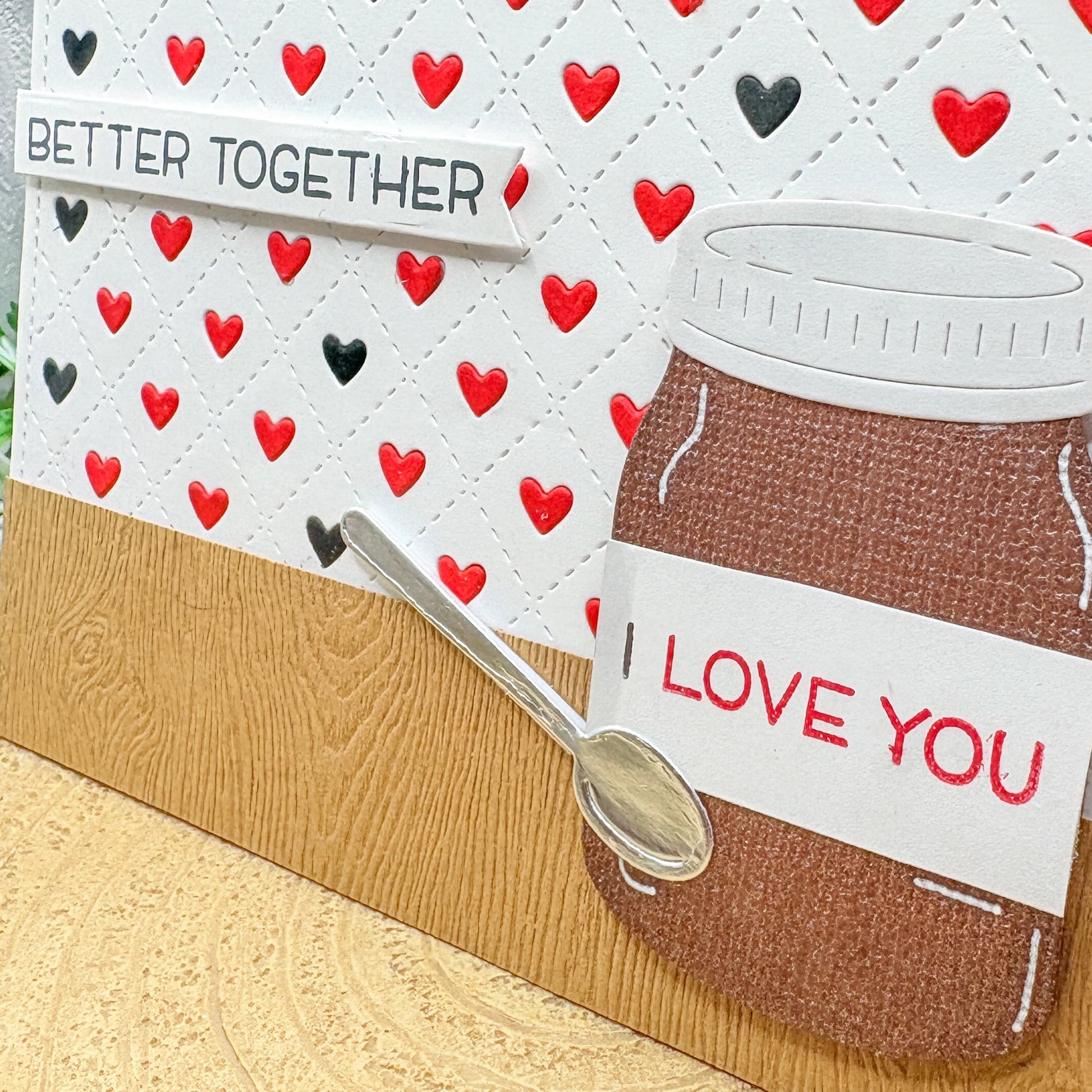 I love You Hazelnut Spread Handmade Valentine's Card-2