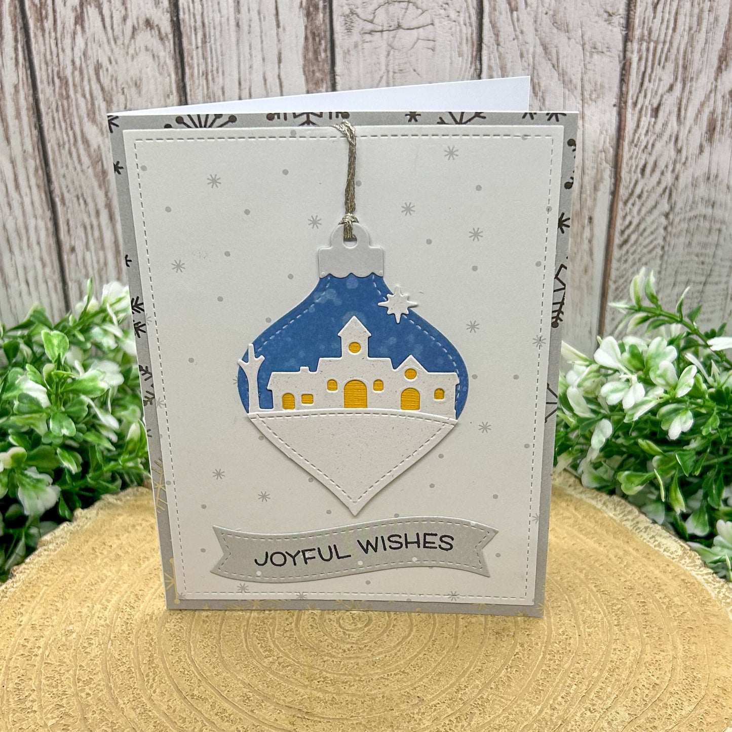 Joyful Wishes Handmade Christmas Card-1