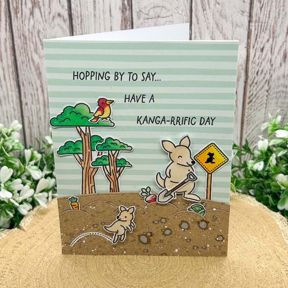 Kangaroo Pun Funny Handmade Birthday Card-1