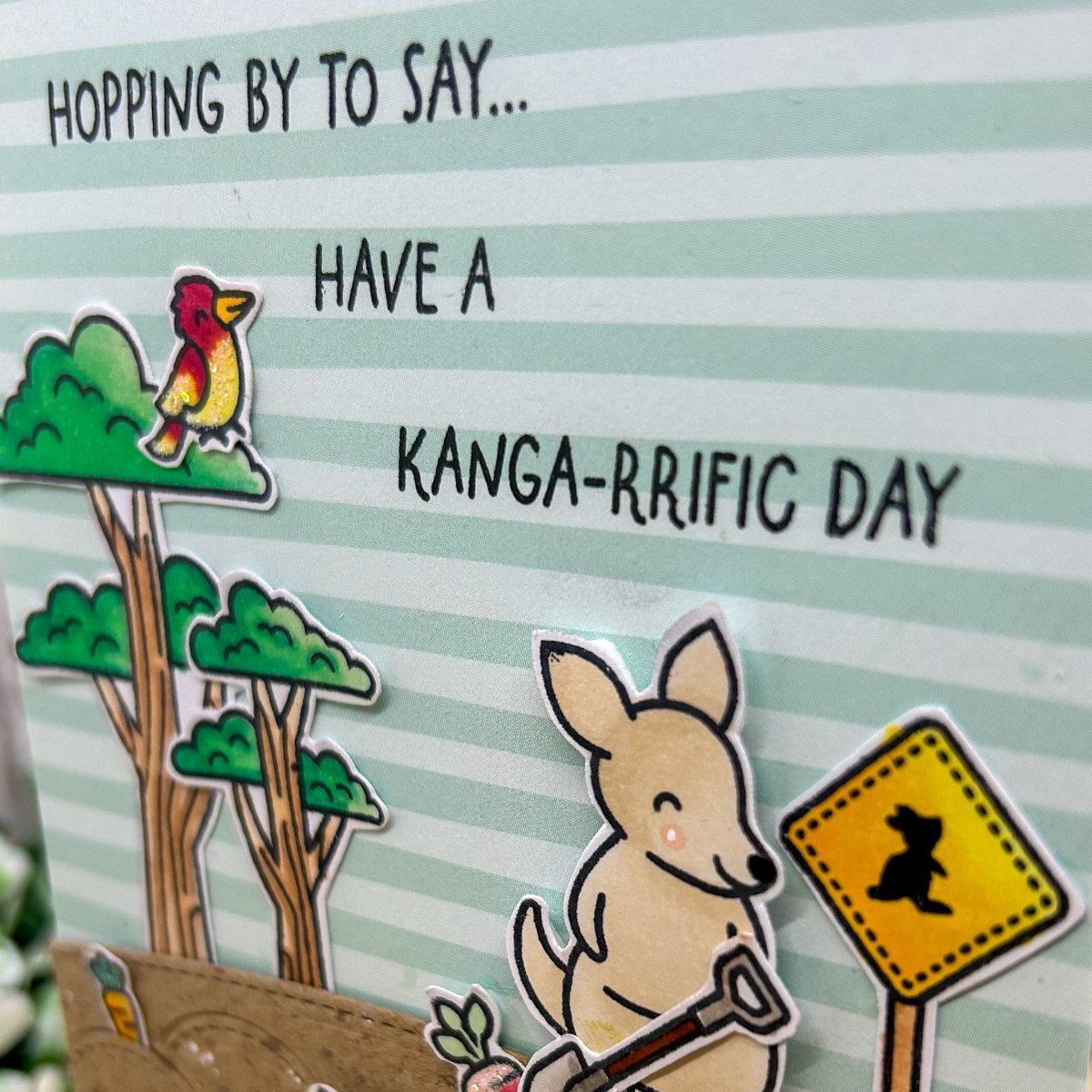 Kangaroo Pun Funny Handmade Birthday Card-2