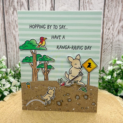 Kangaroo Pun Funny Handmade Birthday Card