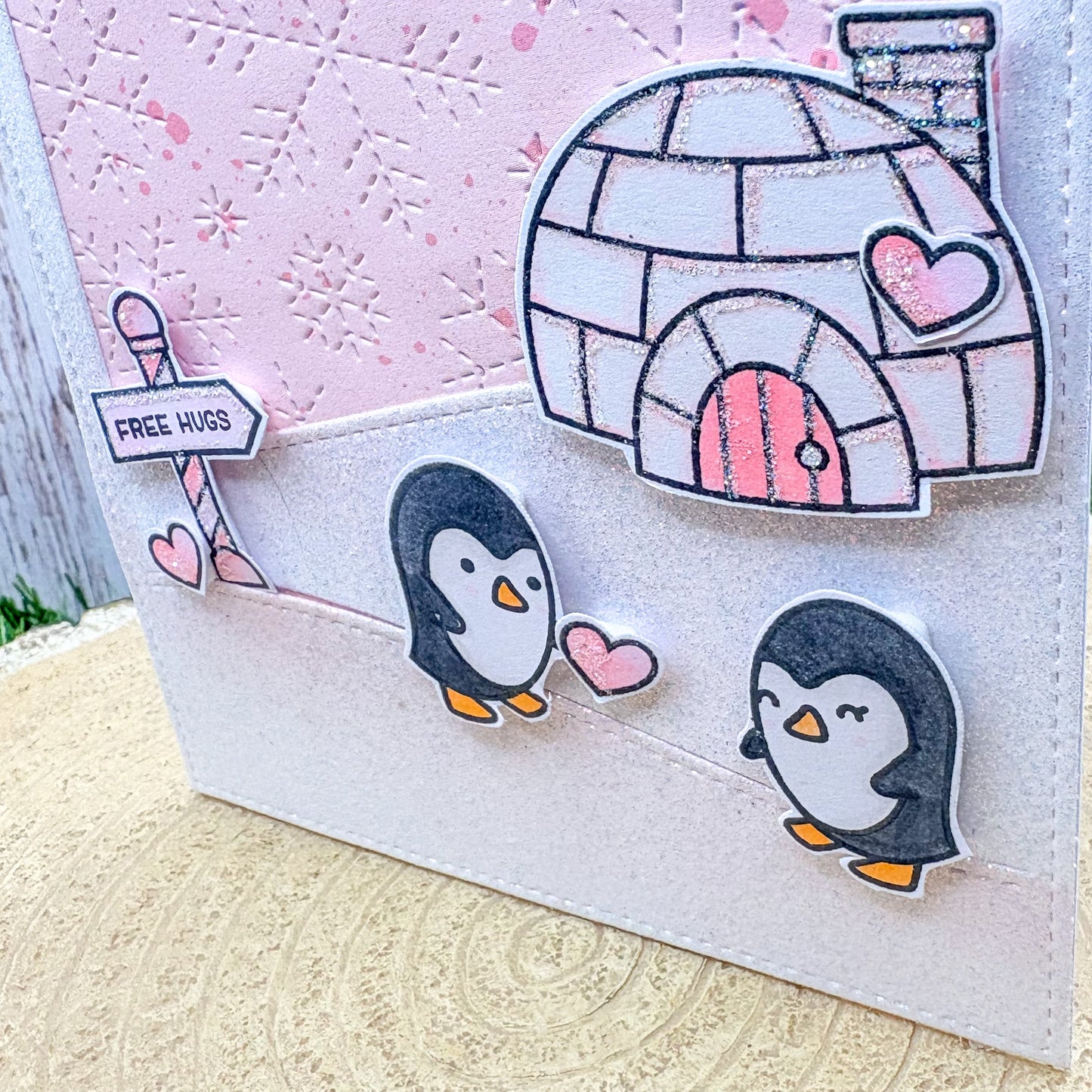 Love Ya Penguins Handmade Valentine's Day Card-2