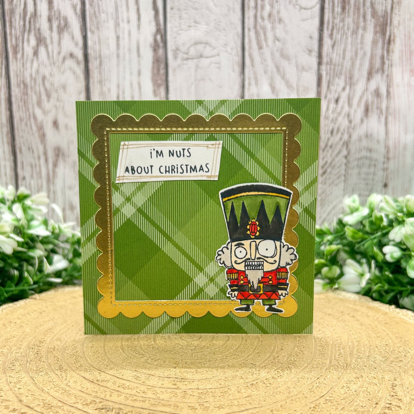 Nutcracker Mini Handmade Christmas Card