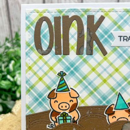 Oink Means Happy Birthday Handmade Card