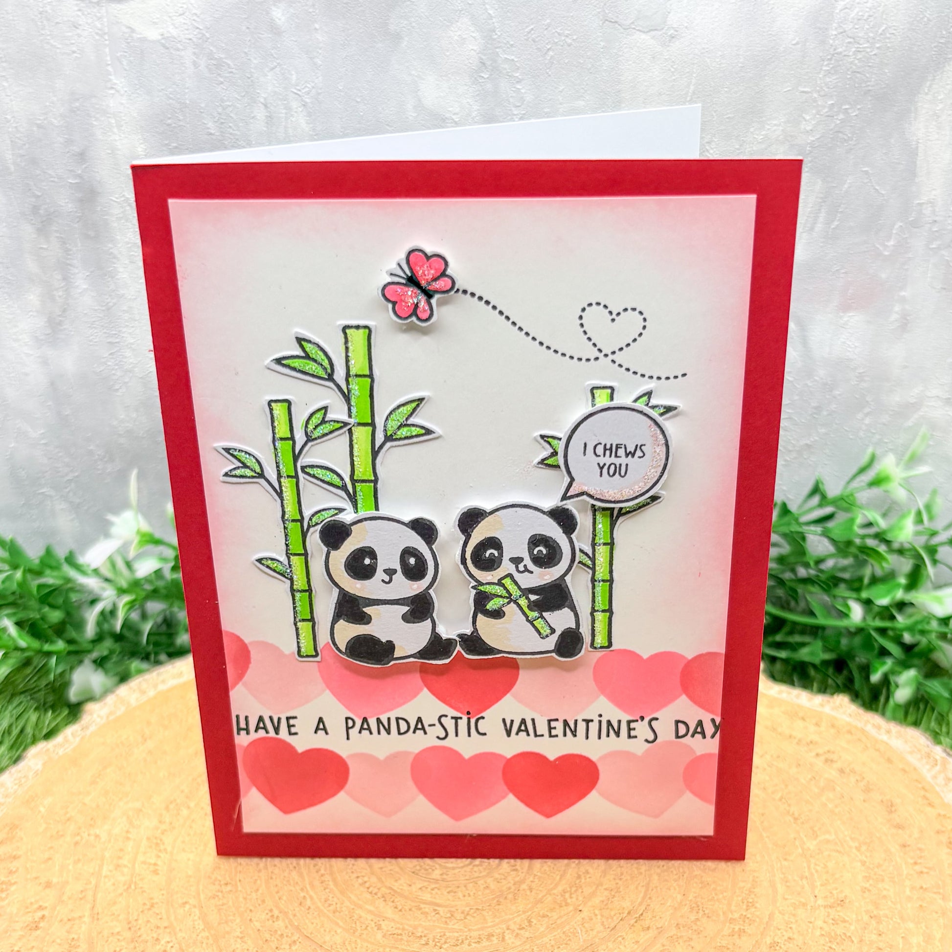 Panda-stic Handmade Valentine's Day Card-1