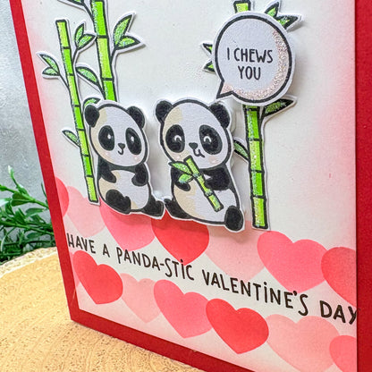 Panda-stic Handmade Valentine's Day Card-2