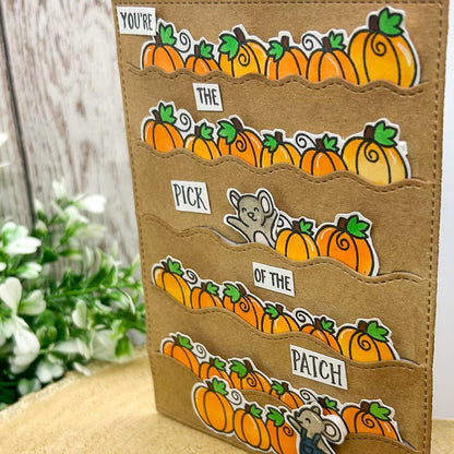 Pick of the Patch Mice & Pumpkins Handmade Birthday Card-2