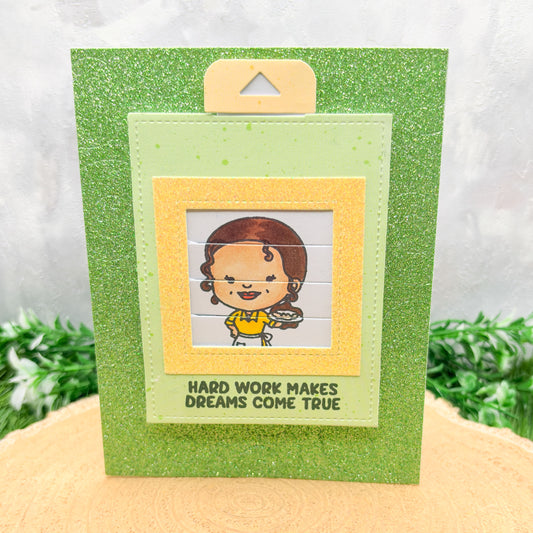 Princess Dreams Come True Pull Tab Reveal Handmade Character Card