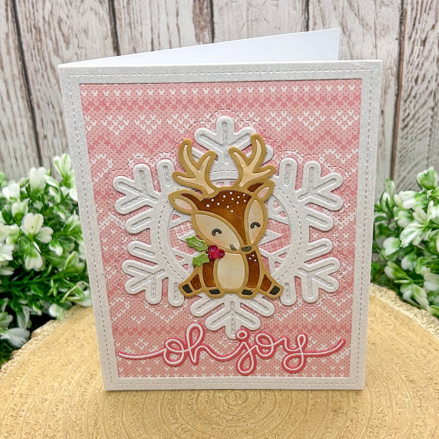 Reindeer Oh Joy Handmade Christmas Card-1