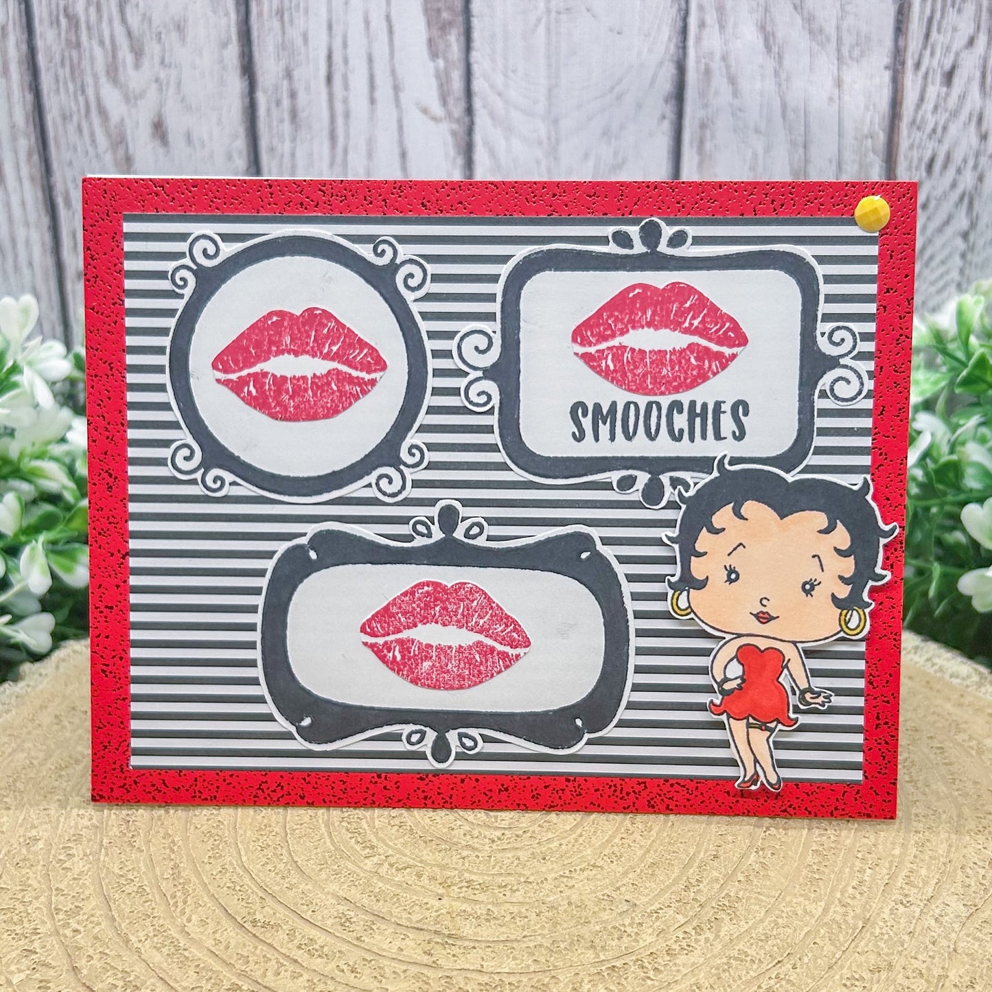 Smoochies Betty Handmade Character Themed Card