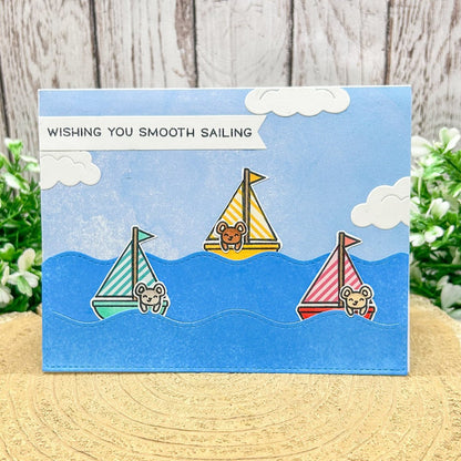 Smooth Sailing Mice Handmade Card