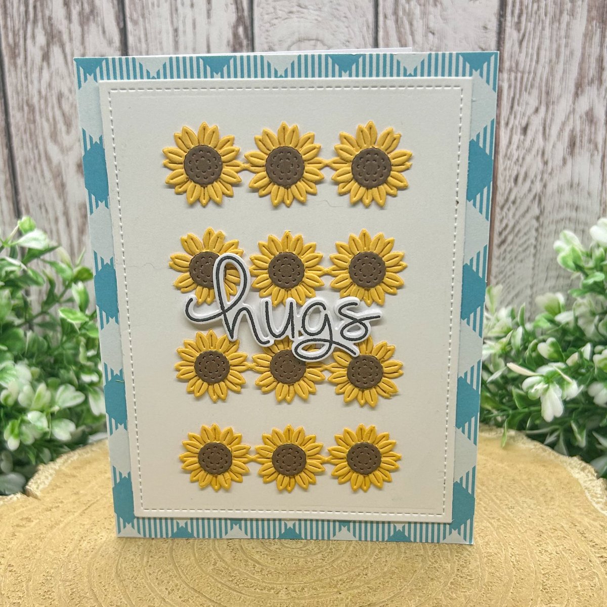 Sunflower Hugs Handmade Card