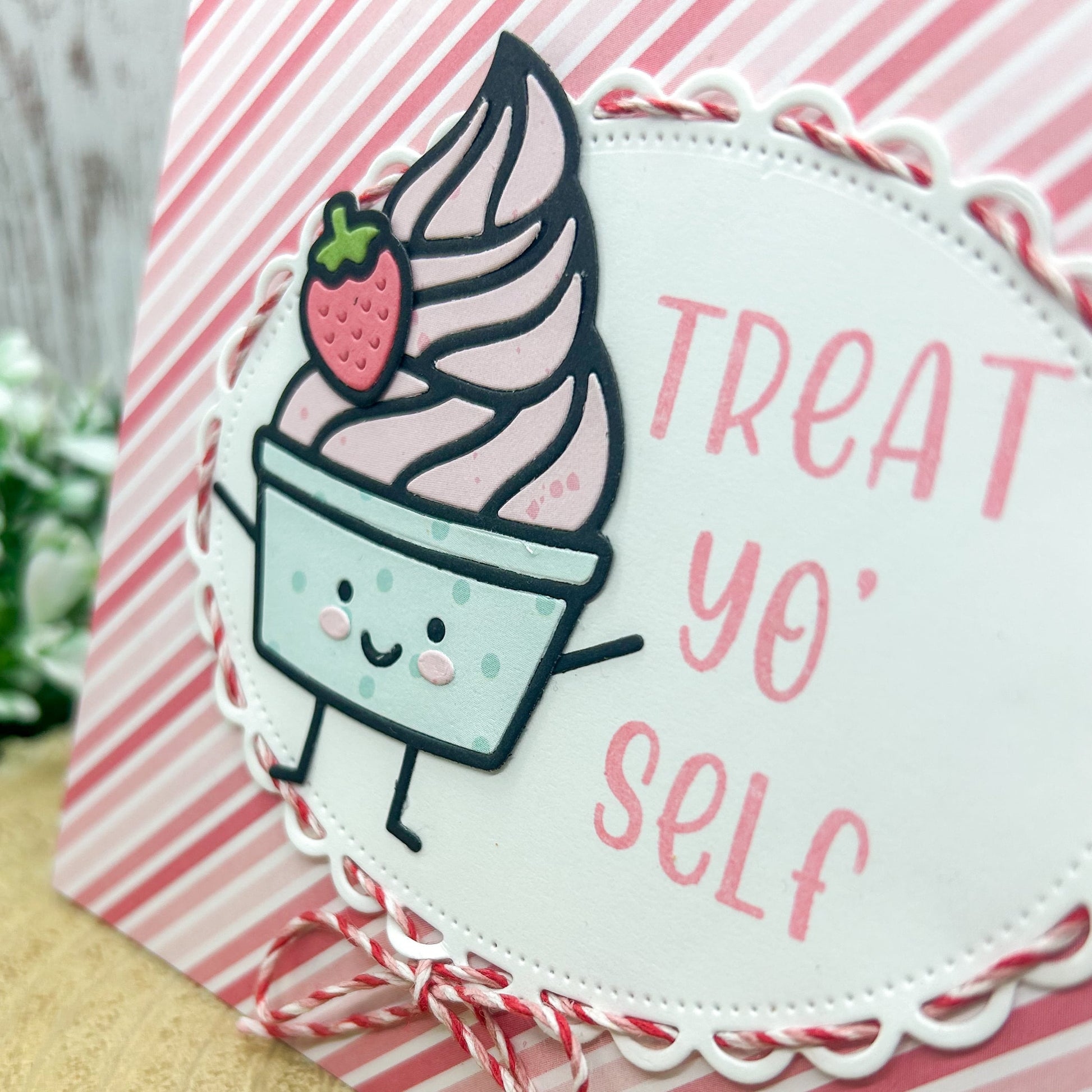 Treat Yo' Self! Handmade Birthday Card-2