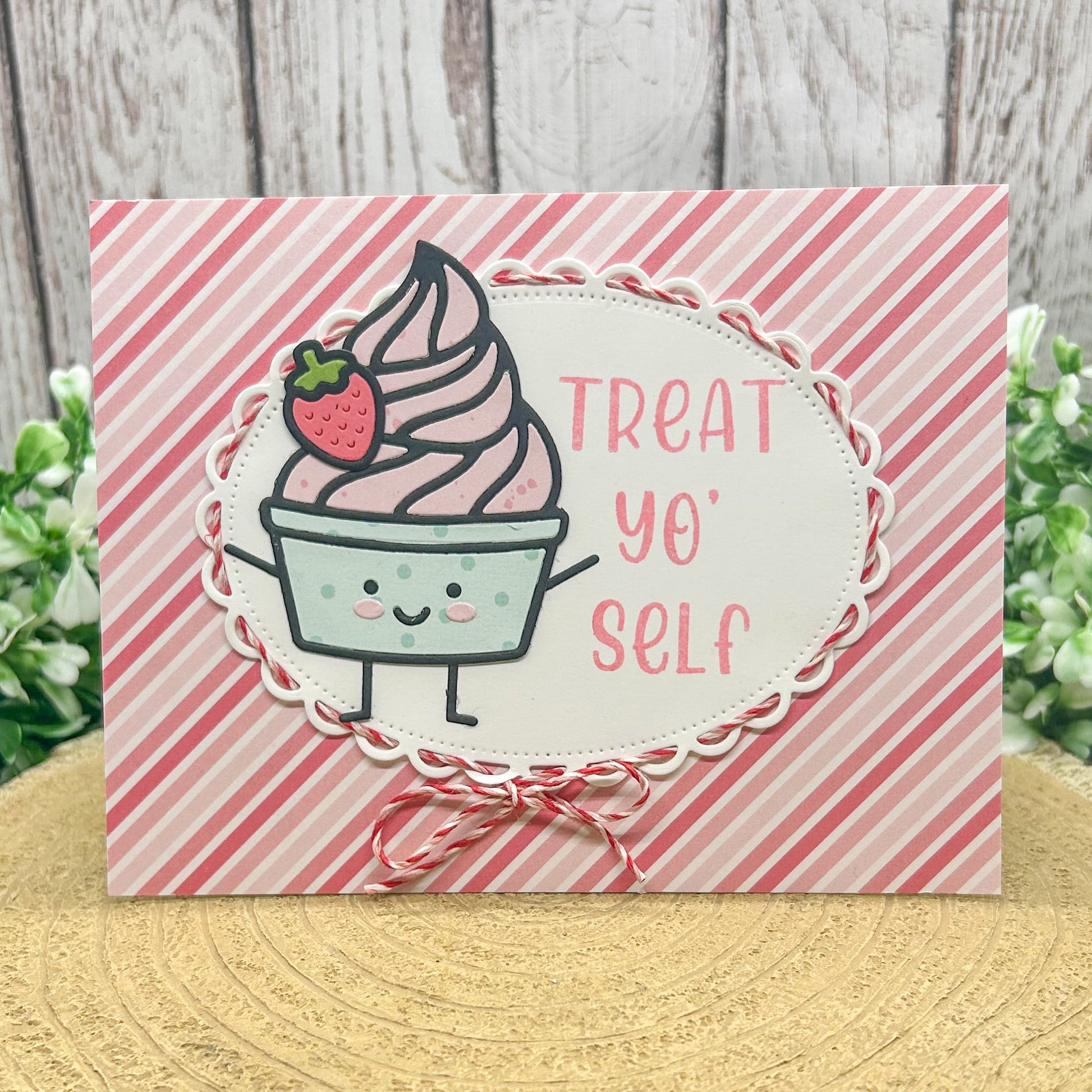Treat Yo' Self! Handmade Birthday Card