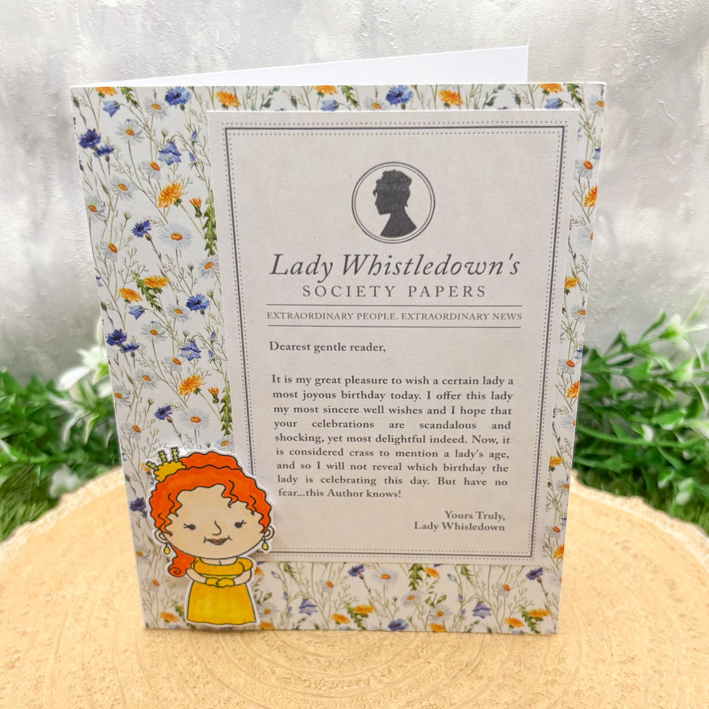 Whistledown Letter Handmade Character Card-1