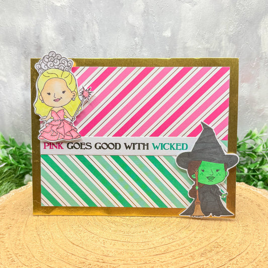 Wicked Witch Friends Handmade Character Card