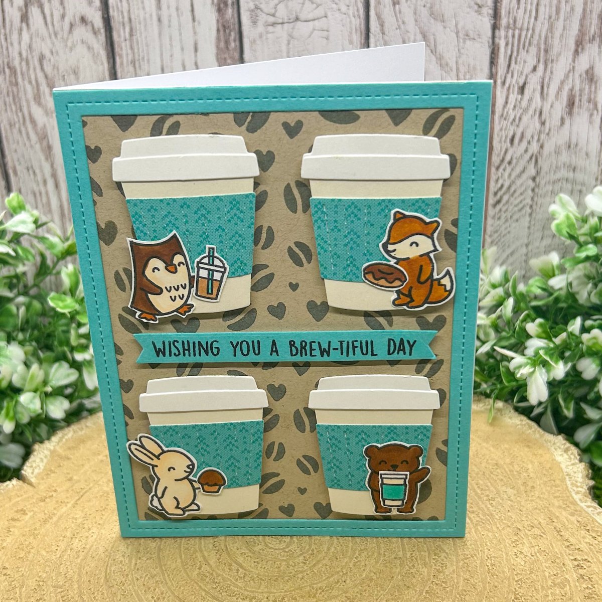 Wishing You A Brew-tiful Day Handmade Birthday Card-1