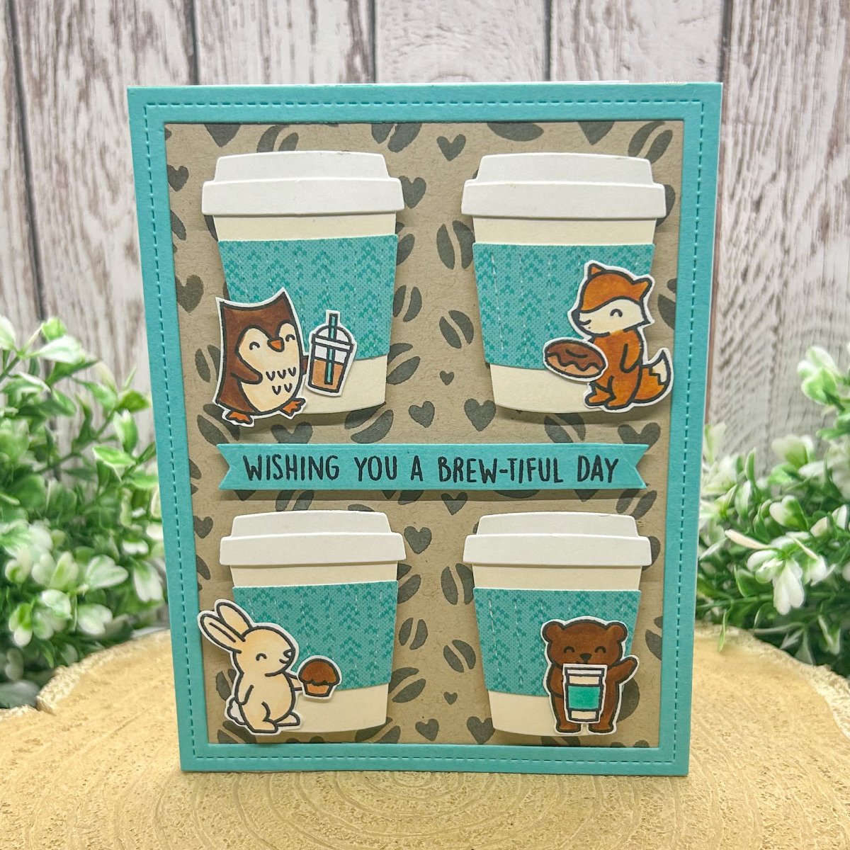 Wishing You A Brew-tiful Day Handmade Birthday Card