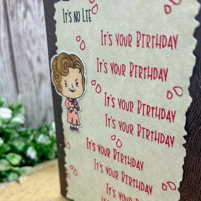 Wizard Teacher Character Themed Handmade Birthday Card