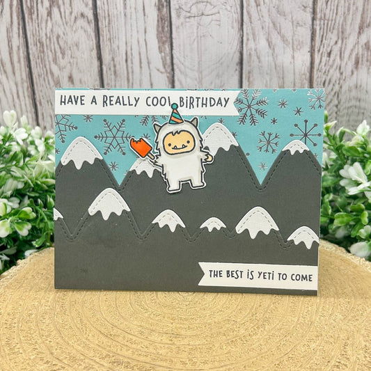 Yeti Cool Handmade Birthday Card