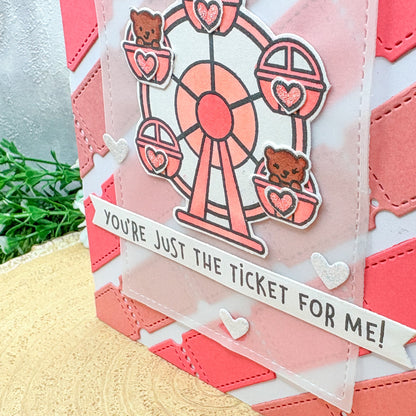 You're Just The Ticket Handmade Valentine's Day Card