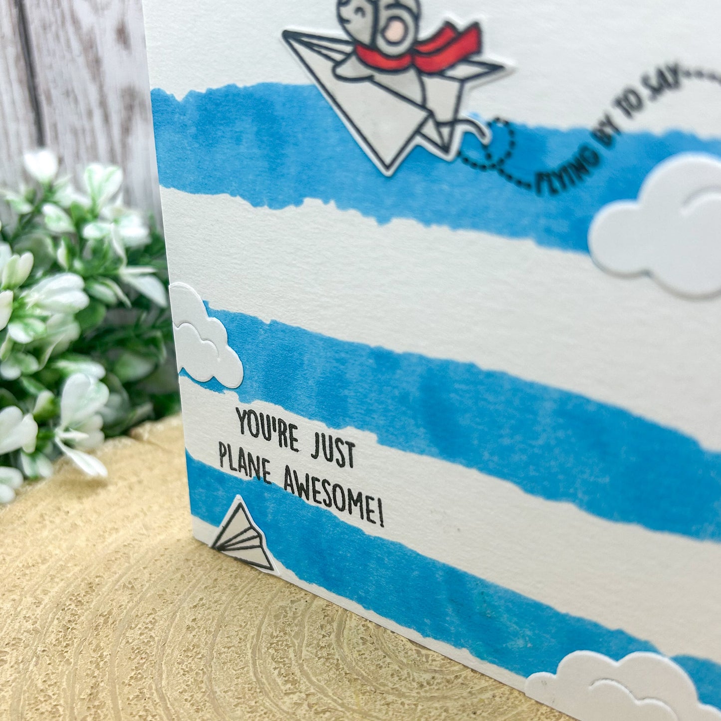 You're Plane Awesome Handmade Thank You Card-2